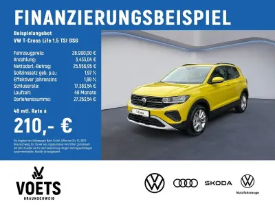Neu VW T-Cross Life 150 PS (110 kW) 2026 Gelb SUV