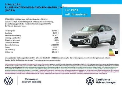 Gebraucht VW T-Roc R-line Plus 190 PS (139 kW) 2025 Silber SUV