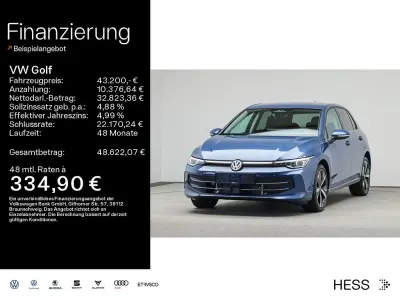 Ny VW Golf VIII Style 204 HK (150 kW) 2026 Blå Sedan