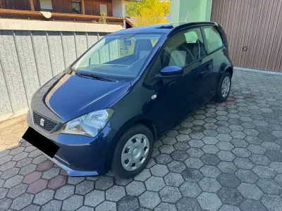 Brugt Seat Mii Style 60 HK (44 kW) 2014 Blå Hatchback