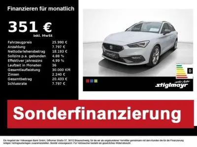 Używany Seat Leon FR-Line 150 KM (110 kW) 2025 Biały Kombi