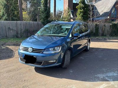 Gebraucht VW Sharan Allstar 150 PS (110 kW) 2016 Blau Van / Kleinbus