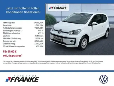 Gebraucht VW up! 68 PS (50 kW) 2023 Weiß Kleinwagen
