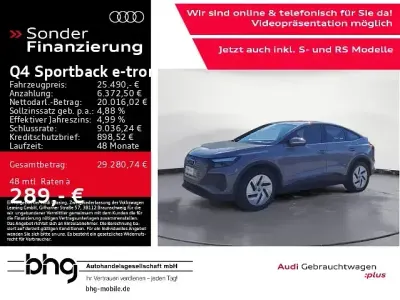 Gebraucht Audi Q4 Sportback e-tron Basis 125 kW (170 PS) 2023 Grau SUV