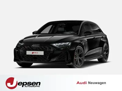 Ny Audi RS3 Sport 400 HK (294 kW) 2025 Sort Sedan