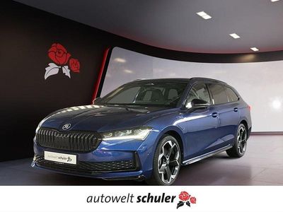 Cobalt blau metallic Gebraucht 2025 Skoda Superb SportLine Kombi | 44.990 € (Fairer Preis)