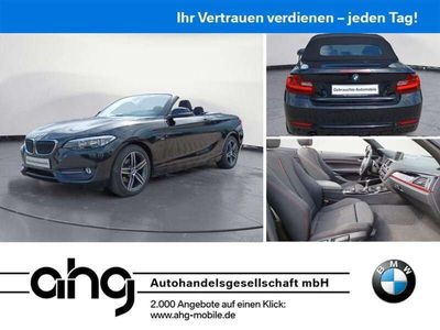 gebraucht BMW 218 d Cabrio Sport Line Sportsitze AHK 17'LM HIFI