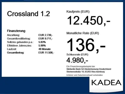 Gebraucht Opel Crossland 83 PS (61 kW) 2022 Blau (metallic) SUV