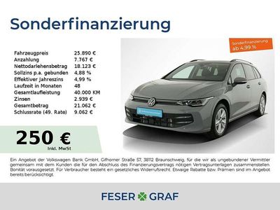 Mondsteingrau Gebraucht 2024 VW Golf VIII Life Kombi | 25.890 € (Guter Preis)