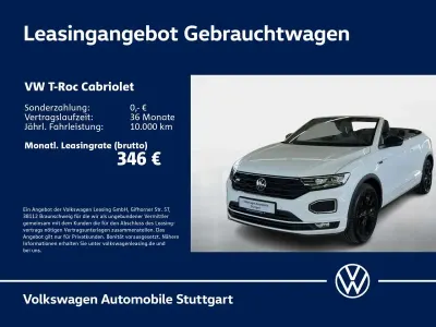 Gebraucht VW T-Roc R-line 150 PS (110 kW) 2022 Pure white/schwarz SUV
