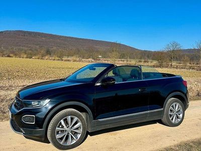Gebraucht VW T-Roc Cabriolet Style 150 PS (110 kW) 2020 Schwarz Cabrio