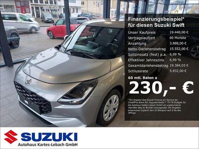 Neu Suzuki Swift Club 83 PS (61 kW) 2026 Silber Kleinwagen