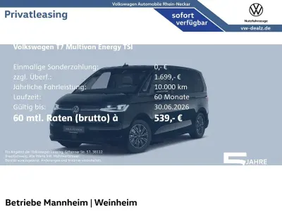 Neu VW Multivan 245 PS (180 kW) 2026 Schwarz Van / Kleinbus