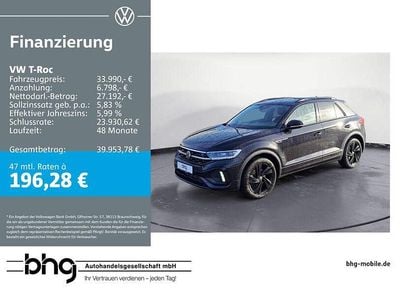 Gebraucht VW T-Roc R-line 150 PS (110 kW) 2025 Schwarz SUV
