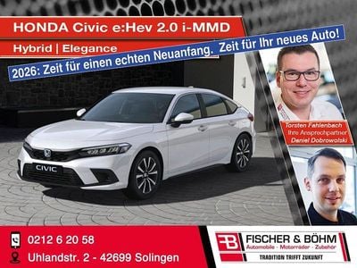 Neu Honda Civic Elegance 184 PS (135 kW) 2025 Weiß Limousine