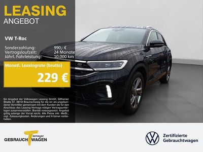 Schwarz Gebraucht 2025 VW T-Roc R-line SUV | 28.960 € (Fairer Preis)