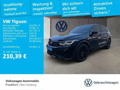 Gebraucht VW Tiguan R-line 150 PS (110 kW) 2023 Schwarz SUV
