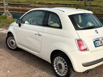 Gebraucht Fiat 500 Lounge 69 PS (50 kW) 2009 Weiß Cabrio