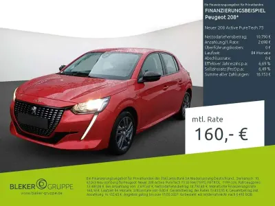 Gebraucht Peugeot 208 Active 75 PS (55 kW) 2023 Rot Kleinwagen