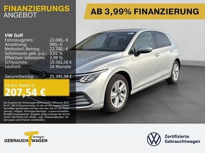 Silber Gebraucht 2023 VW Golf VIII Life | 22.480 € (Superpreis)