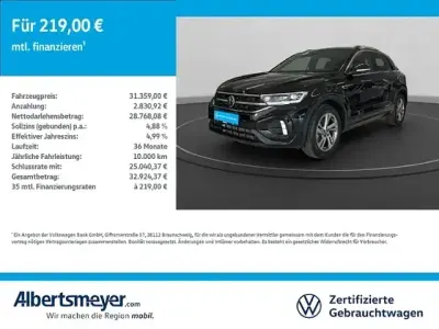 Brugt VW T-Roc R-line 110 HK (80 kW) 2025 Sort SUV