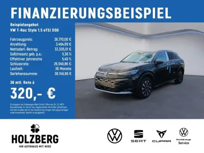 Neu VW T-Roc Style 150 PS (110 kW) 2026 Schwarz SUV