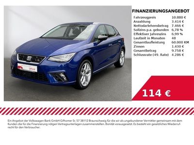 gebraucht Seat Ibiza FR 1.0 TGI Navi Anfahrassistent LED PDC