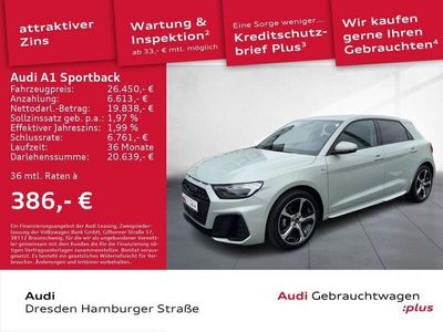 Gebraucht Audi A1 Sportback S-Line 95 PS (69 kW) 2024 Tausilber metallic Kleinwagen