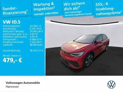 Second-hand VW ID.5 Pro Performance 150 kW (204 CP) 2023 Roșu SUV
