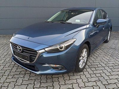 Turmalinblau metallic (metallic) Gebraucht 2017 Mazda 3 Exclusive Limousine | 13.680 € (Fairer Preis)