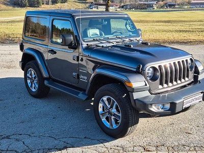 Gebraucht Jeep Wrangler Unlimited Sahara 200 PS (147 kW) 2018 Granite crystal met. clear coa SUV