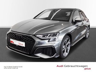 gebraucht Audi A3 Sportback S line 35 TFSI S tronic Schwarz plus ACC El. Panodach Navi