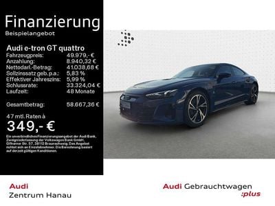 Gebraucht Audi e-tron GT quattro Sport 350 kW (476 PS) 2023 Ascariblau metallic Limousine
