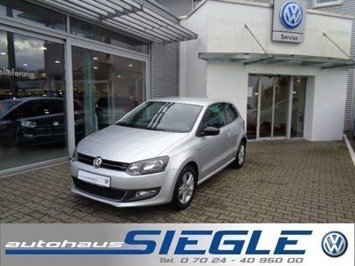 Gebraucht VW Polo Match 60 PS (44 kW) 2012 Silber metallic Kleinwagen