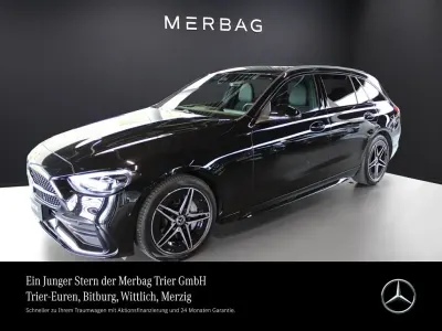 Gebraucht Mercedes C200 AMG 204 PS (150 kW) 2025 Metalliclack obsidianschwarz Kombi