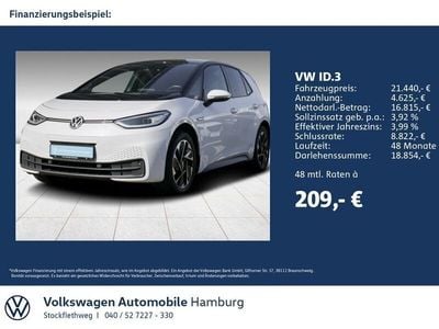 Gebraucht VW ID.3 Pro Performance 150 kW (204 PS) 2021 2y gletscherweiß metallic Kleinwagen