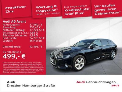 Brillantschwarz Gebraucht 2022 Audi A6 Ambiente Kombi | 37.980 € (Fairer Preis)