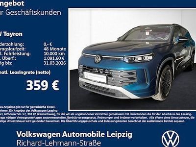 Neu VW Tayron Elegance 150 PS (110 kW) 2025 Blau SUV