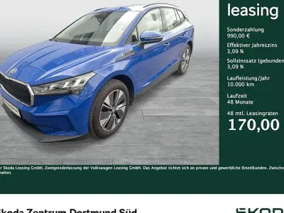 Second-hand Skoda Enyaq iV Loft 250 kW (340 CP) 2023 Albastru SUV