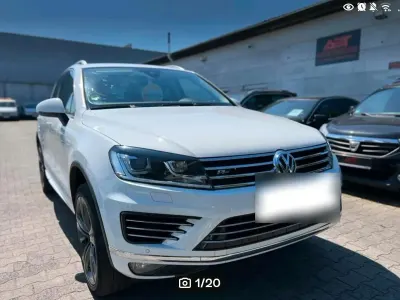 Brugt VW Touareg R-line 262 HK (192 kW) 2016 Hvid SUV