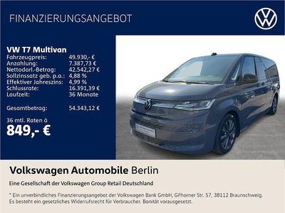 Gebraucht VW Multivan Energetic 150 PS (110 kW) 2023 Pure grey Van