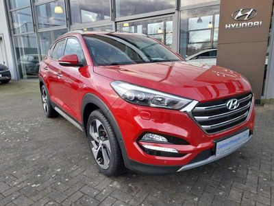 gebraucht Hyundai Tucson 1.6 T-GDI DCT 4WD Premium.Leder.Navi.AHK