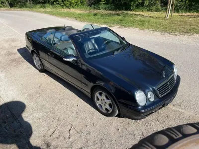 Brugt Mercedes CLK200 Avantgarde 136 HK (100 kW) 2000 Sort Cabriolet