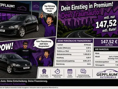 Gebraucht VW Golf VII Comfortline 85 PS (62 kW) 2013 Schwarz Kleinwagen