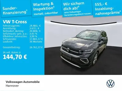 Gebraucht VW T-Cross R-line 116 PS (85 kW) 2024 Schwarz SUV