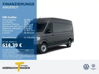 Ny VW Crafter 177 HK (130 kW) 2026 Grå Van
