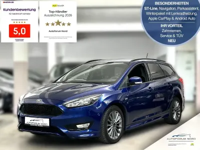 Gebraucht Ford Focus ST-Line 140 PS (102 kW) 2018 Blau Kombi