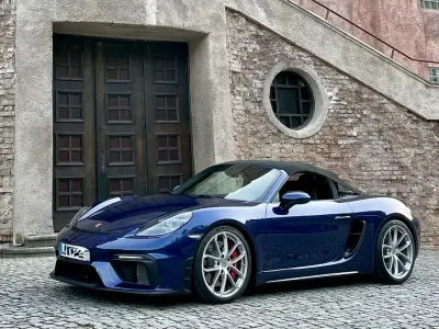 Gebraucht Porsche 718 Spyder 420 PS (308 kW) 2022 Blau Cabrio