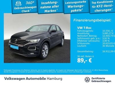 Gebraucht VW T-Roc R-line 110 PS (80 kW) 2021 Schwarz SUV