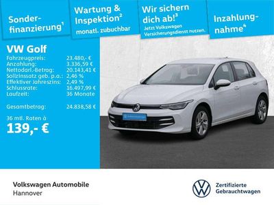 Gebraucht VW Golf VIII Life 116 PS (85 kW) 2024 Pure white Limousine